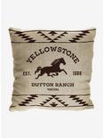 Yellowstone Dutton Ranch Woven Jacquard Pillow, , hi-res