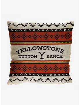 Yellowstone Montana Tribal Woven Jacquard Pillow, , hi-res
