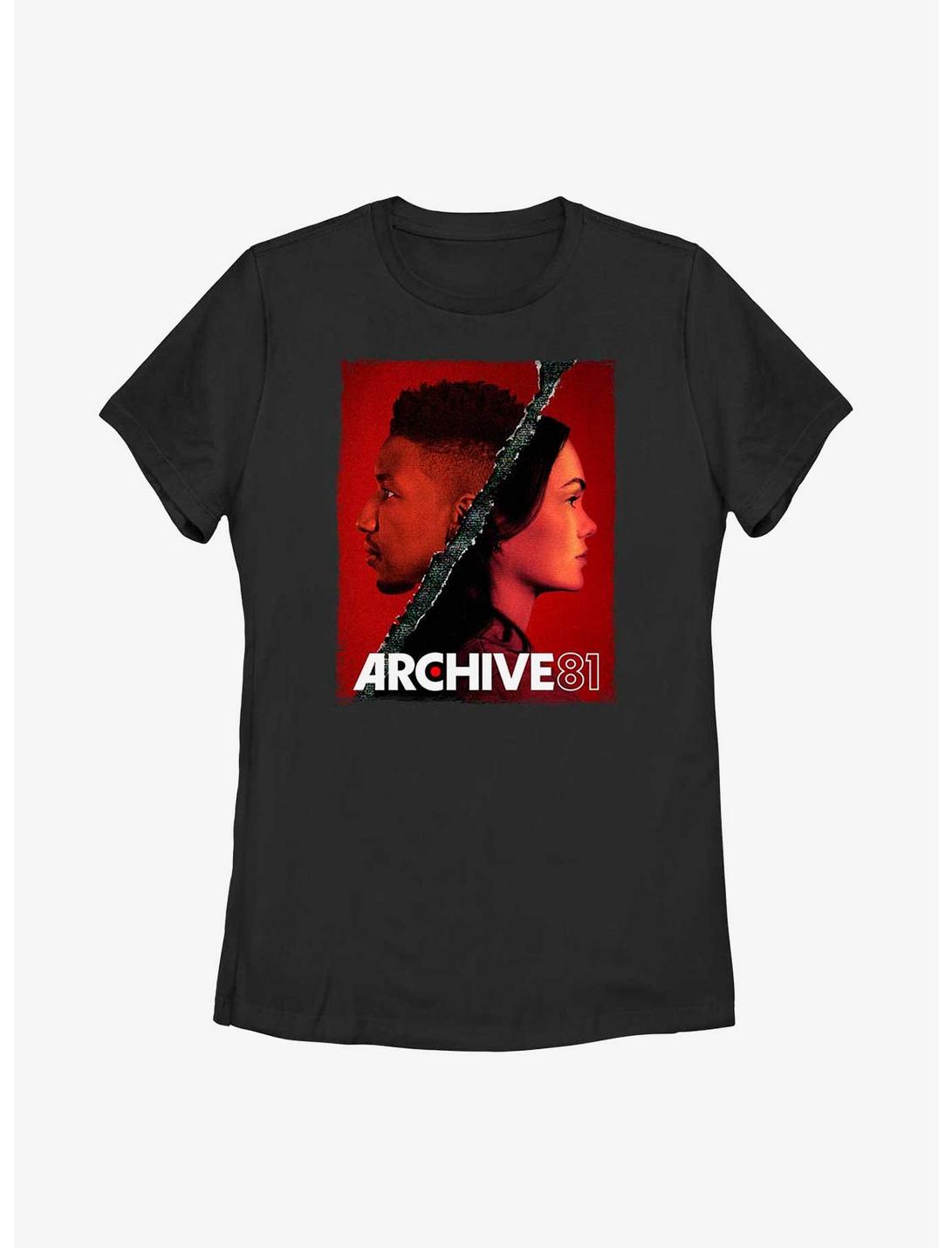 Archive 81 Split Poster Womens T-Shirt, BLACK, hi-res