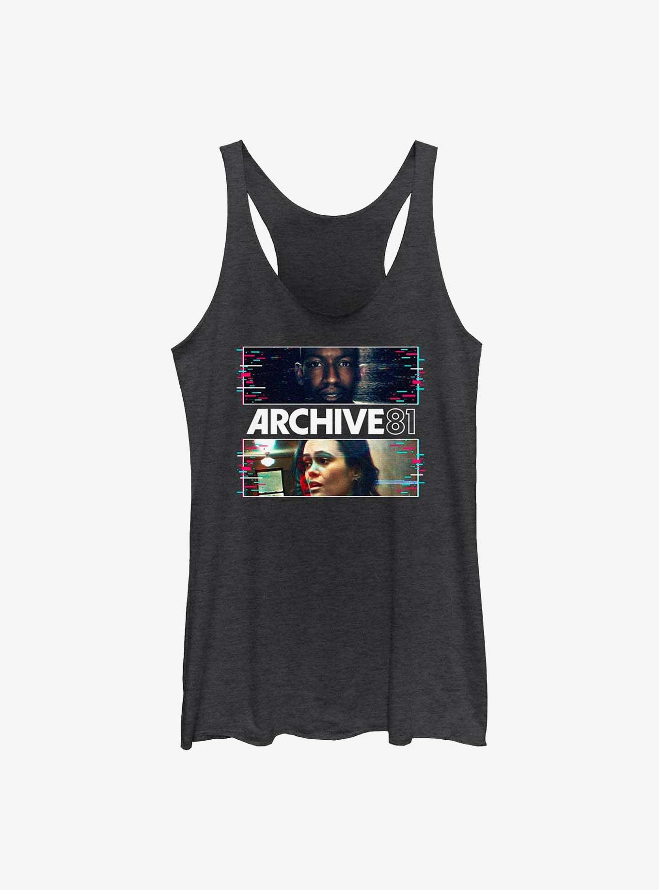 Archive 81 Dan & Melody Panels Womens Tank Top, BLK HTR, hi-res