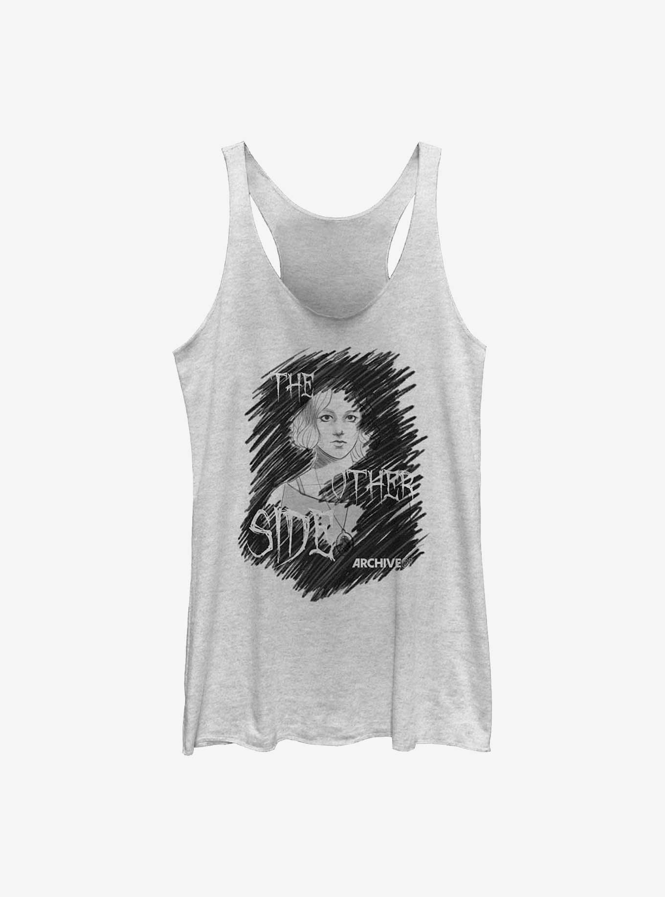 Archive 81 The Other Side Sketch Womens Tank Top, WHITE HTR, hi-res