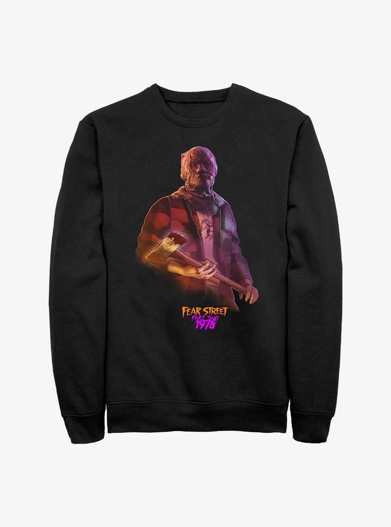 Fear Street: Part Two - 1978 Camp Knightwing Killer Sweatshirt, BLACK, hi-res