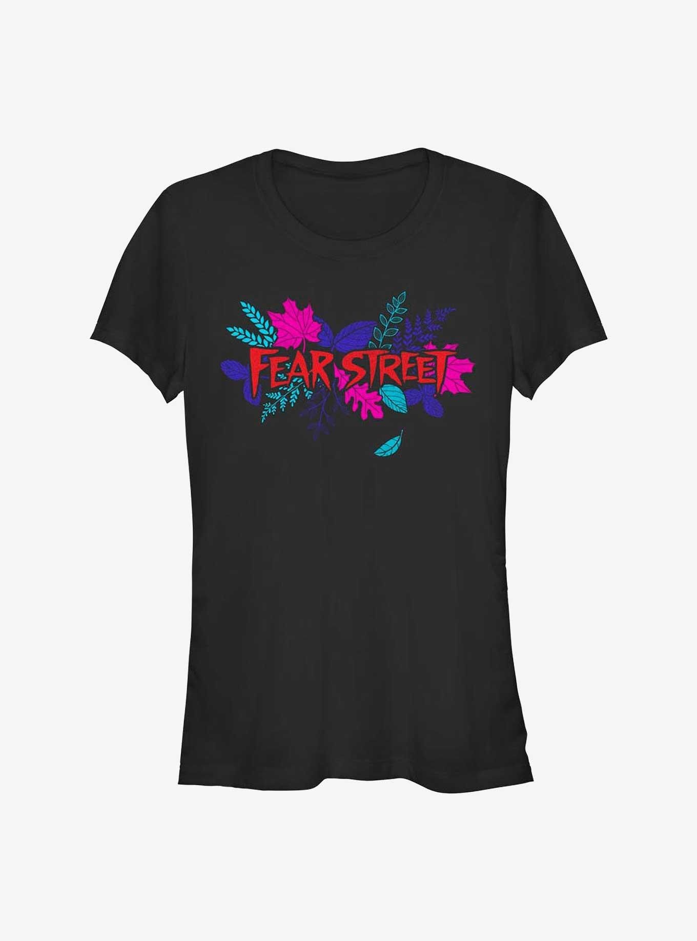 Fear Street Leafy Logo Girls T-Shirt, BLACK, hi-res