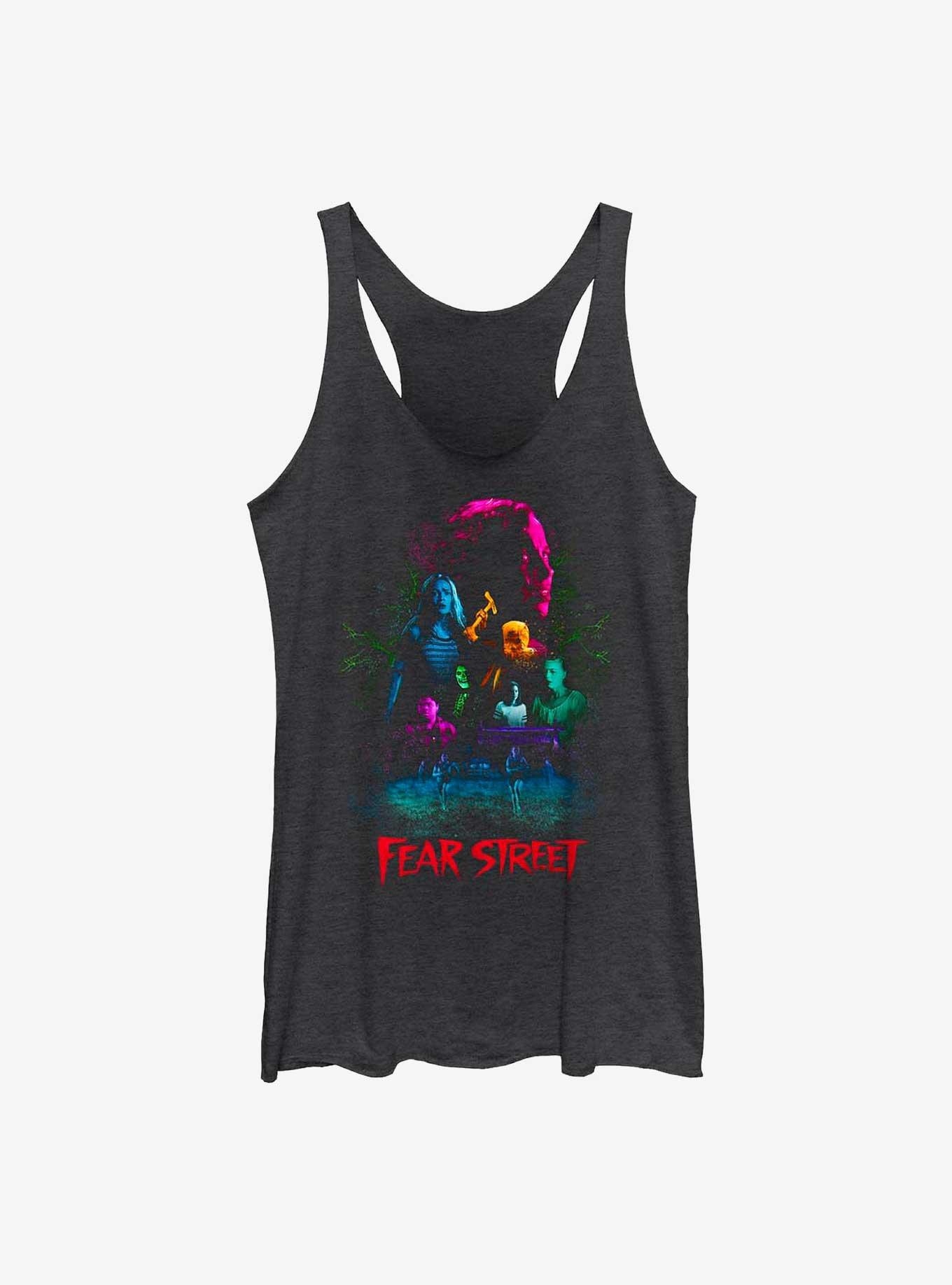 Fear Street Group Girls Tank, BLK HTR, hi-res