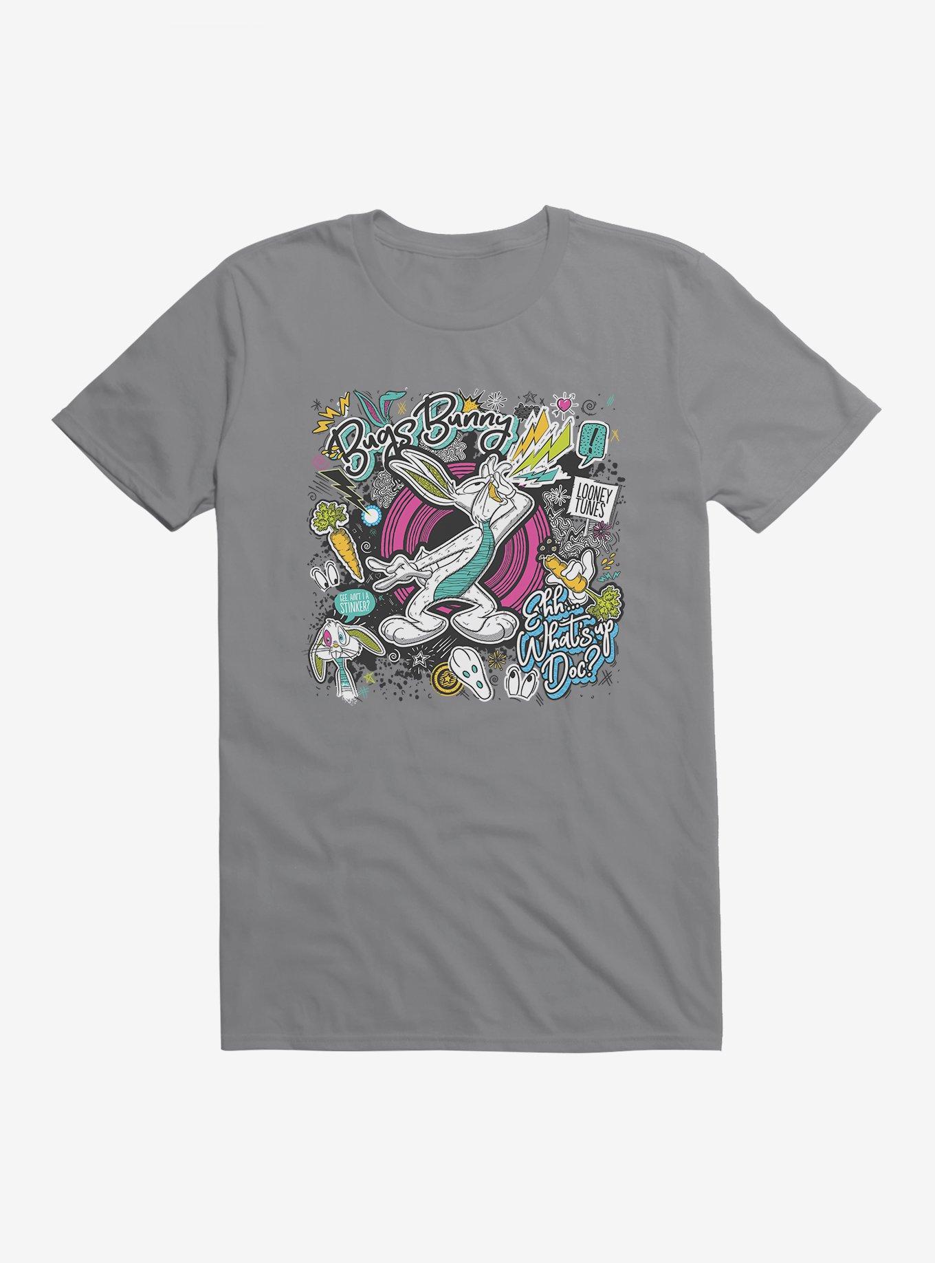 Looney Tunes Bugs Bunny What's Up Doc Doodle T-Shirt, STORM GREY, hi-res