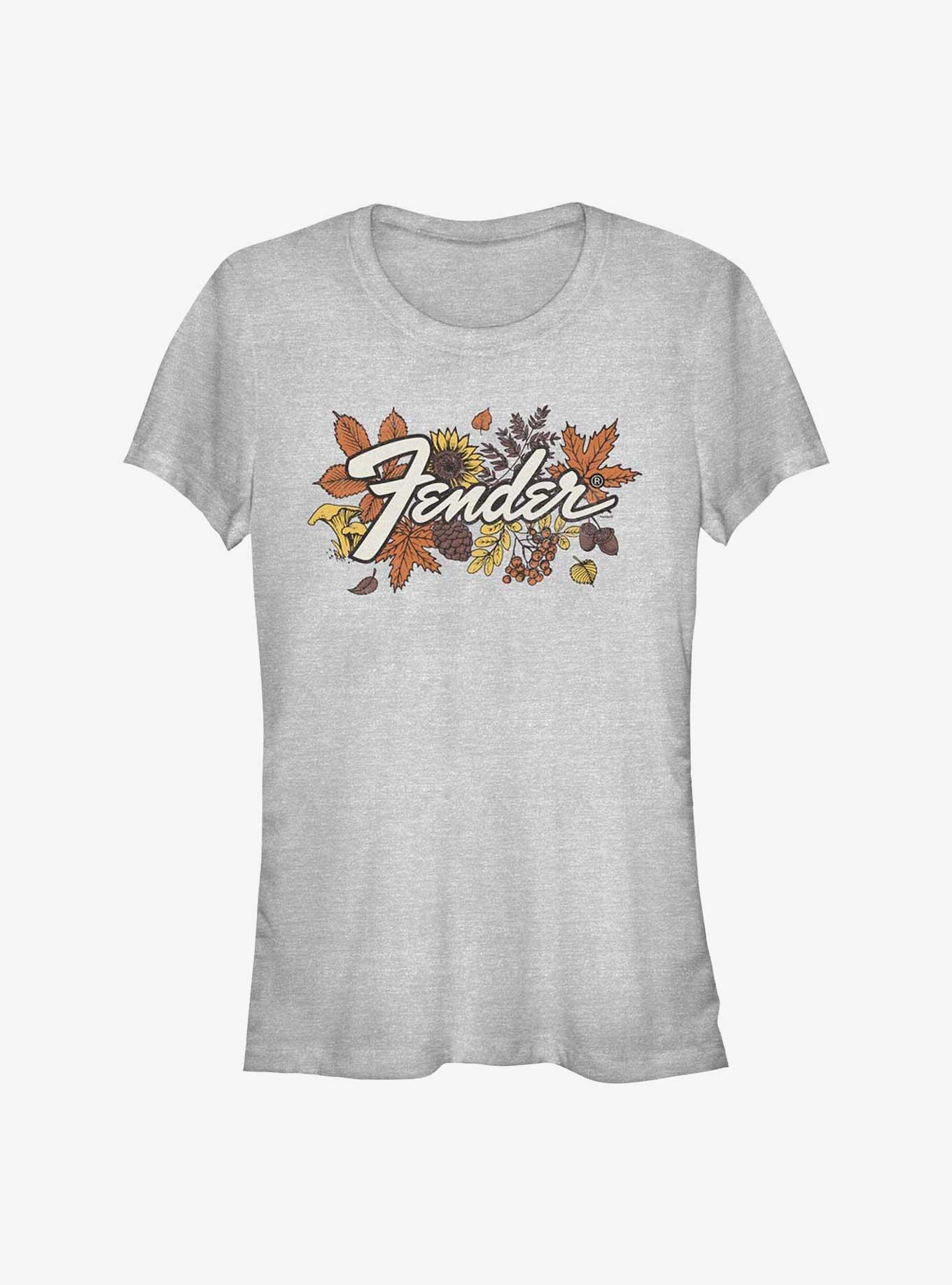 Fender Leafy Logo Girls T-Shirt, ATH HTR, hi-res