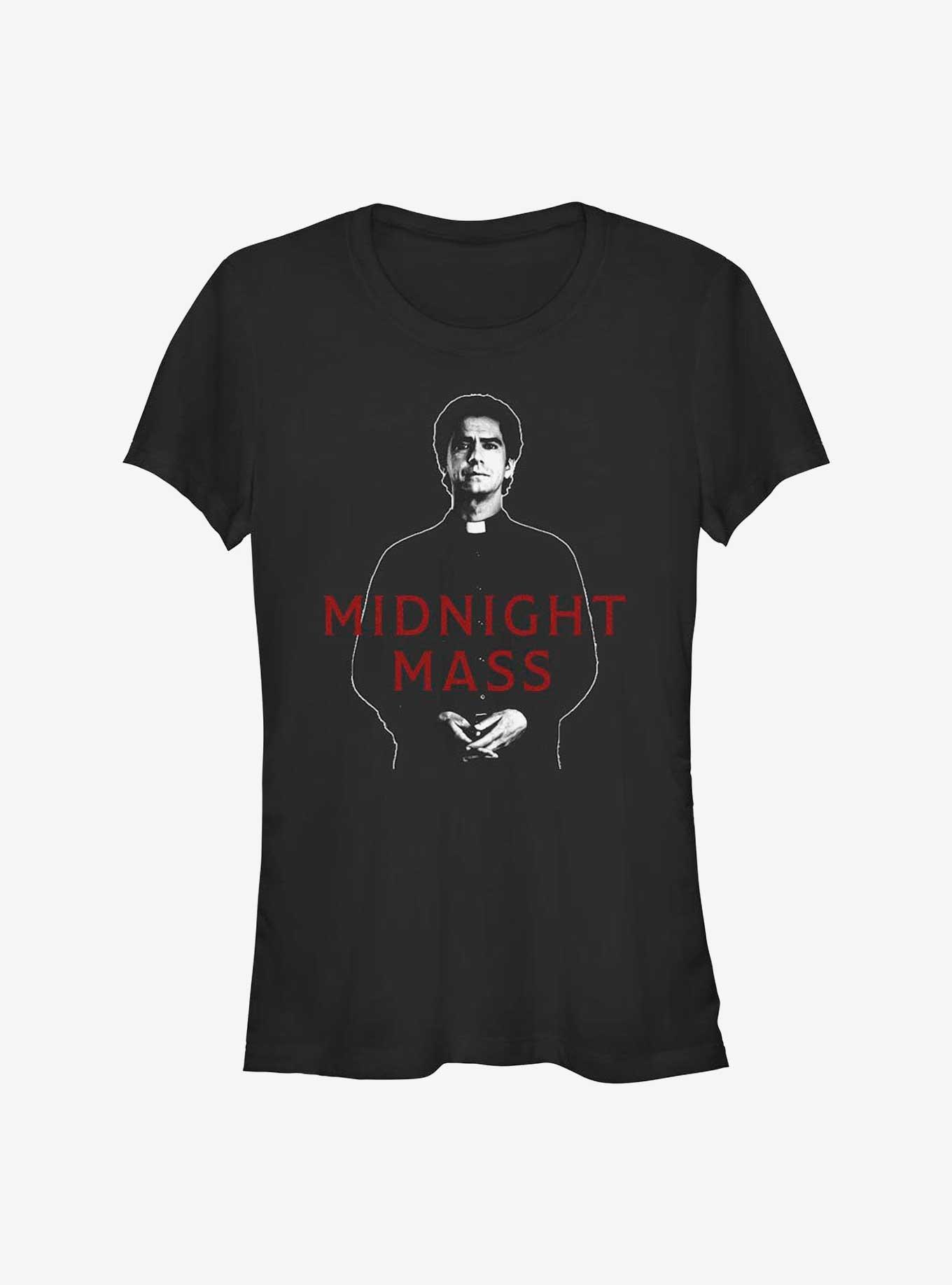 Midnight Mass Father Paul Girls T-Shirt, BLACK, hi-res