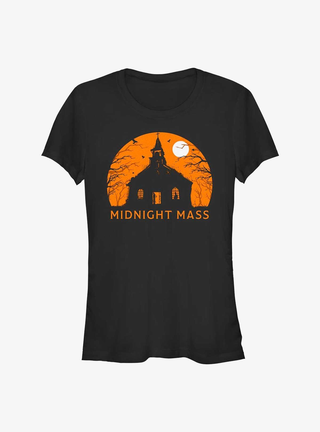 Midnight Mass St. Patrick's Church Haunting Girls T-Shirt, BLACK, hi-res