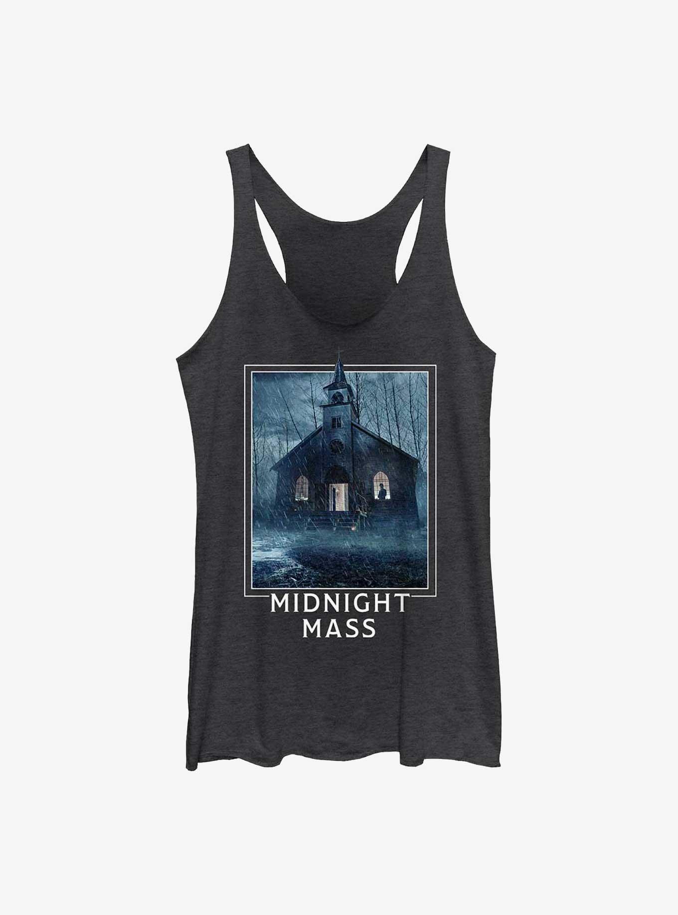 Midnight Mass St. Patrick's Church Girls Tank, BLK HTR, hi-res