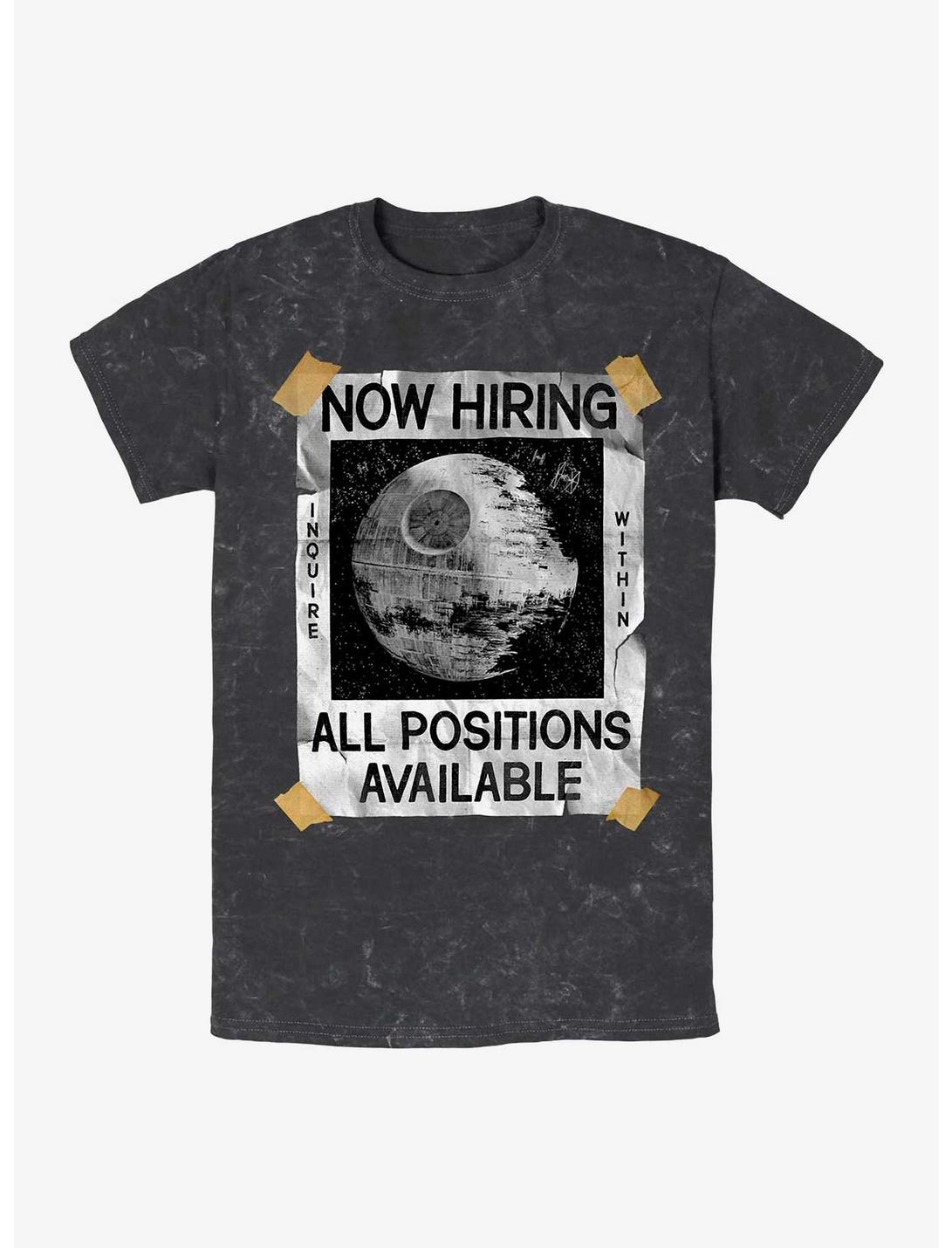 Star Wars All Positions Available Mineral Wash T-Shirt, BLACK, hi-res