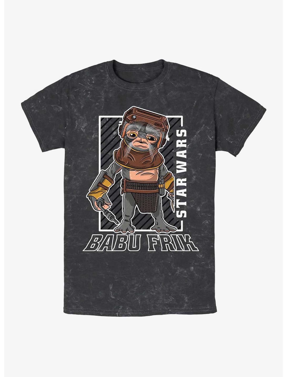 Star Wars Babu Frik Mineral Wash T-Shirt, BLACK, hi-res