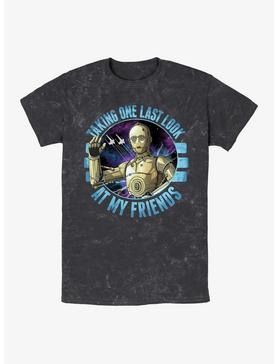 Star Wars Bye C3PO Mineral Wash T-Shirt, , hi-res