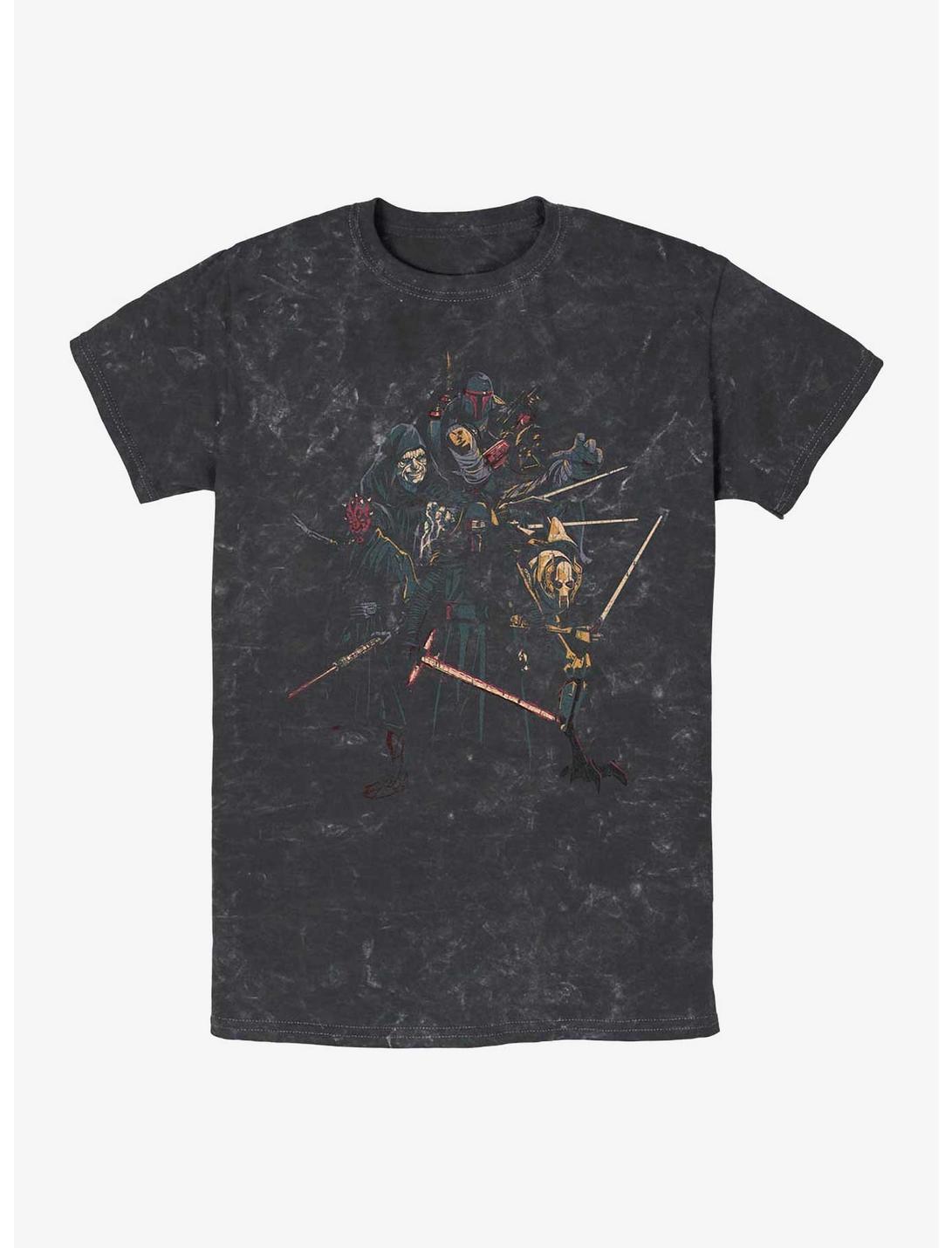 Star Wars Darkside Baddies Mineral Wash T-Shirt, BLACK, hi-res