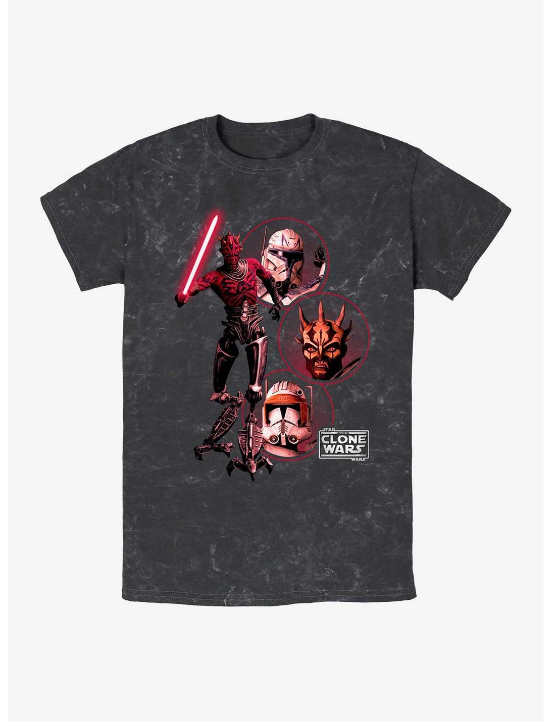 Star Wars Darkside Group Mineral Wash T-Shirt, BLACK, hi-res