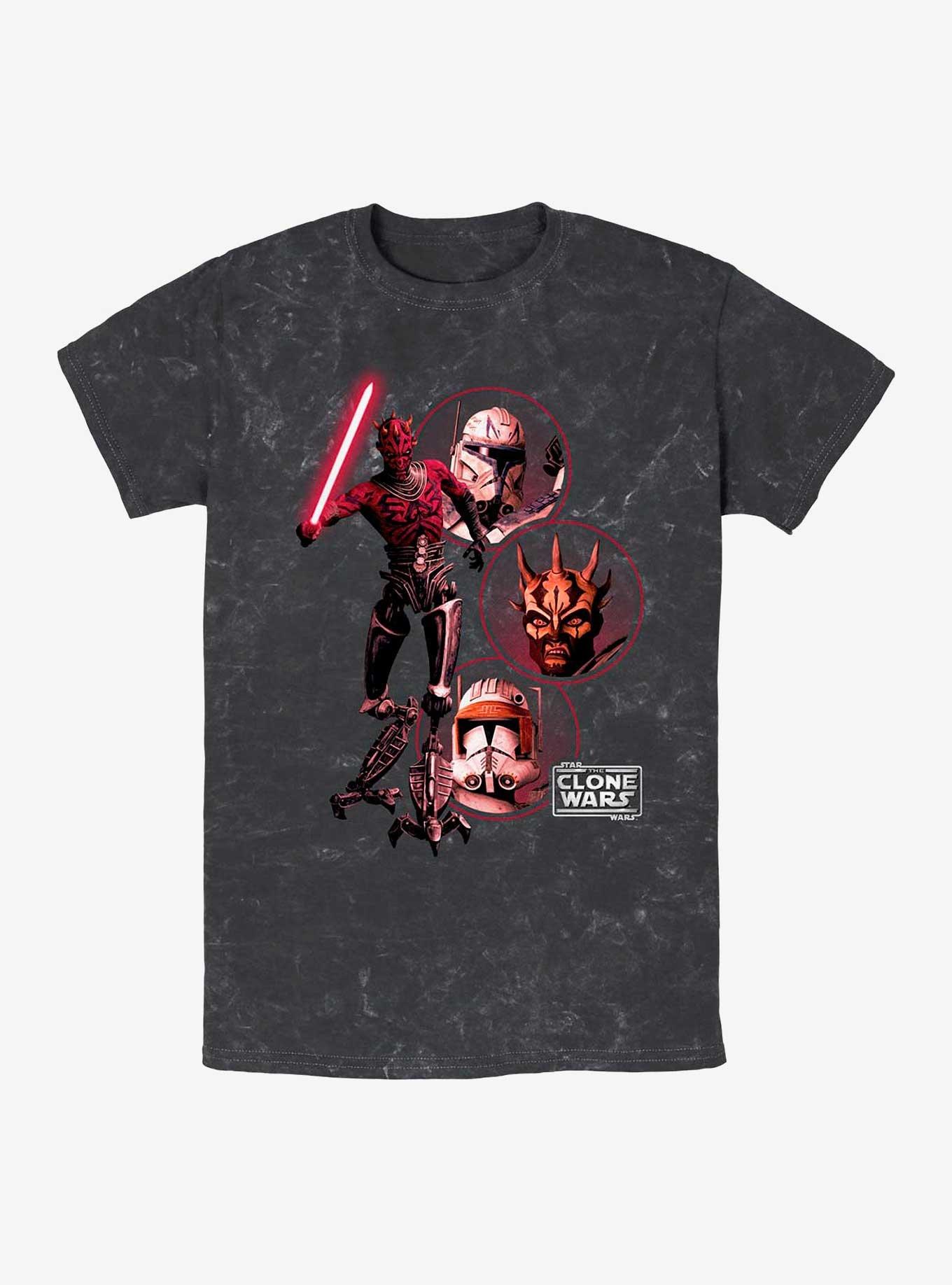 Star Wars Darkside Group Mineral Wash T-Shirt, BLACK, hi-res