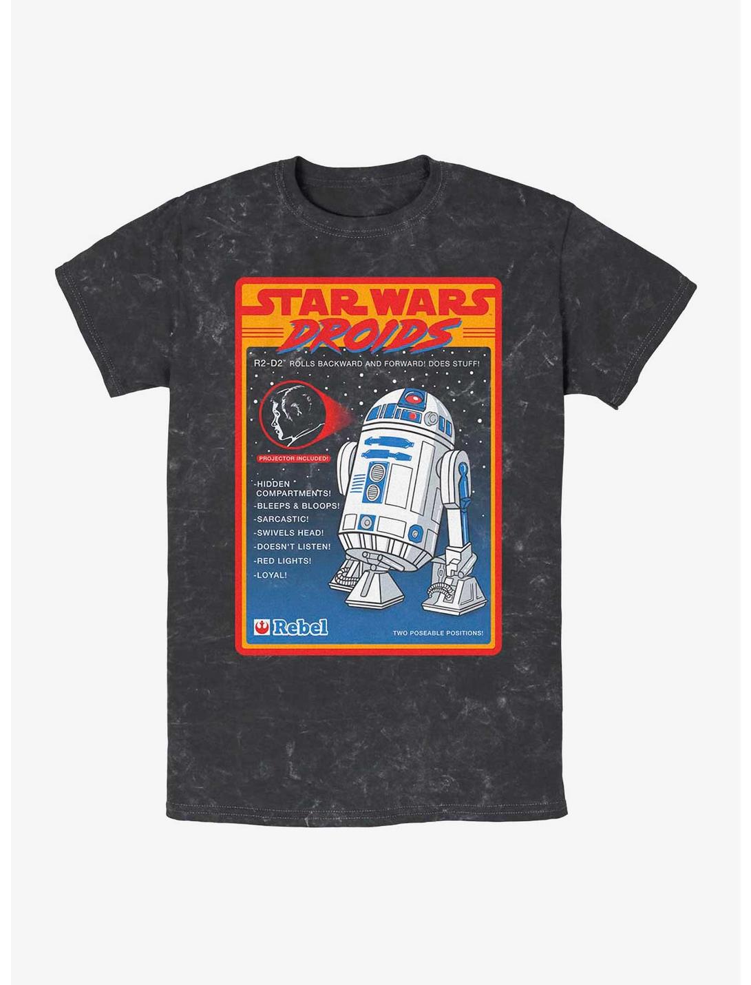 Star Wars Droid Figure Mineral Wash T-Shirt, BLACK, hi-res