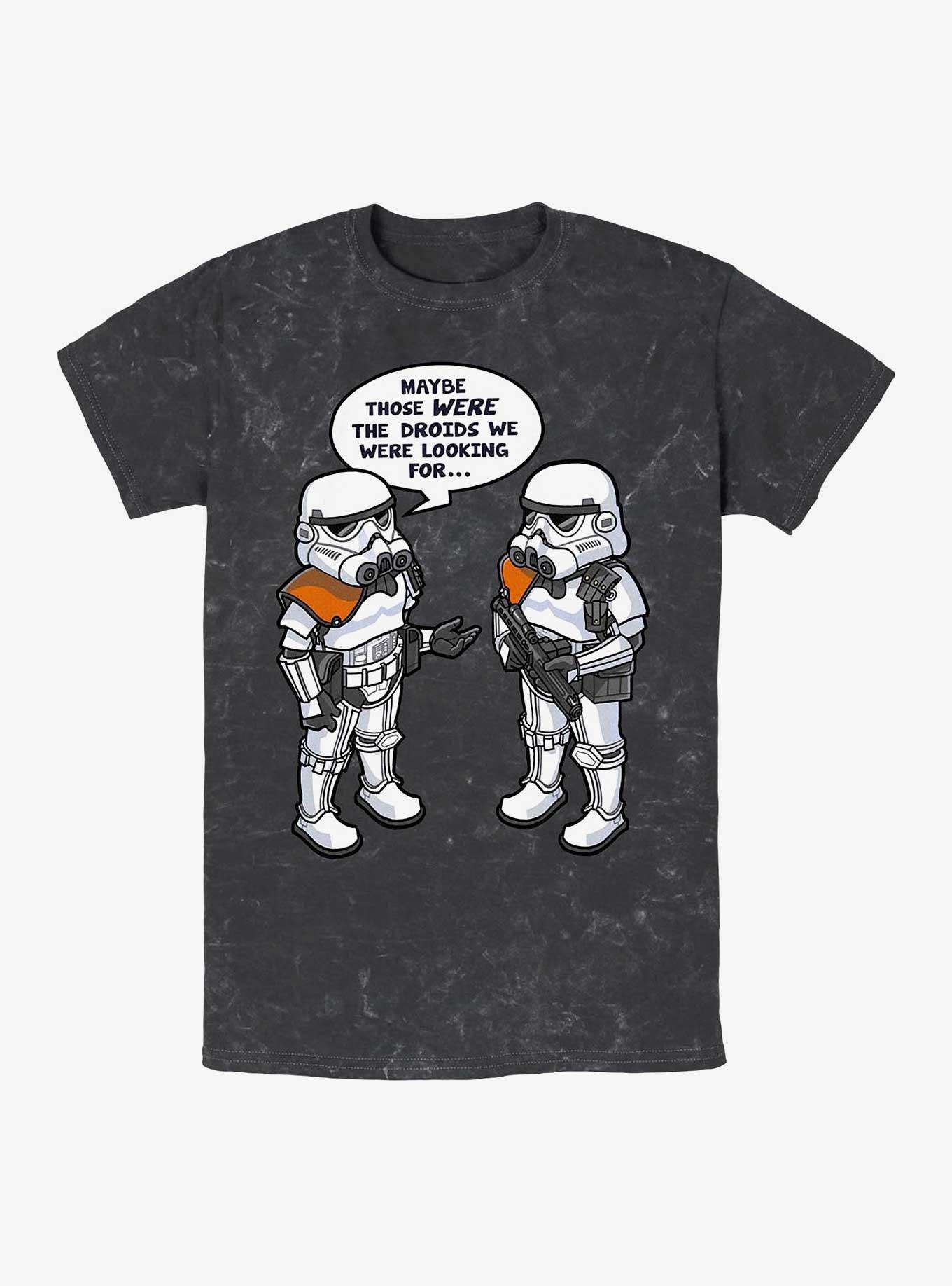 Star Wars Droid Whoops Mineral Wash T-Shirt, BLACK, hi-res