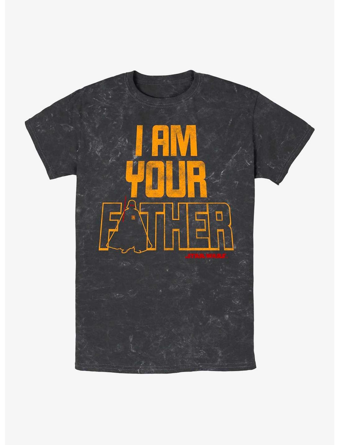 Star Wars Father Time Mineral Wash T-Shirt, BLACK, hi-res