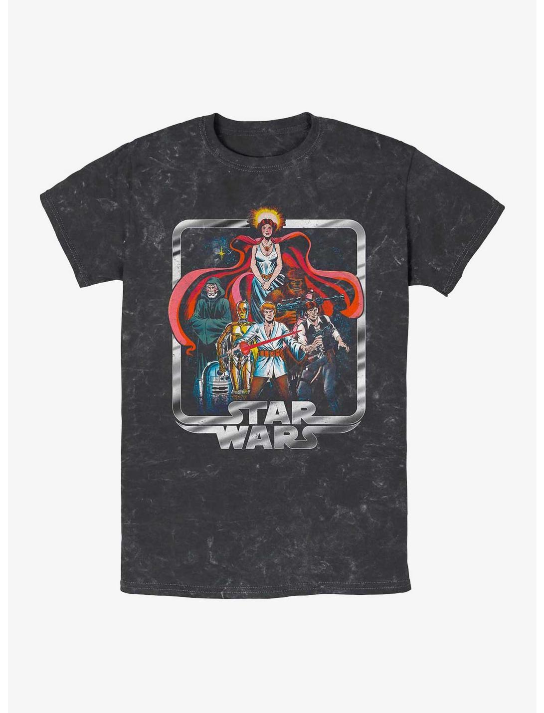 Star Wars Giant Og Comic Mineral Wash T-Shirt, BLACK, hi-res