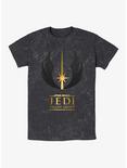 Star Wars Jedi Symbol Fallen Order Mineral Wash T-Shirt, BLACK, hi-res