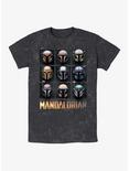 Star Wars Mando Helmet Boxup Mineral Wash T-Shirt, BLACK, hi-res