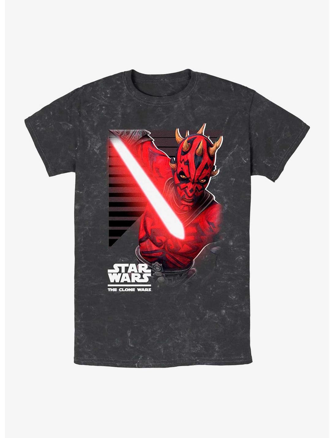 Star Wars Maul Strikes Mineral Wash T-Shirt, BLACK, hi-res