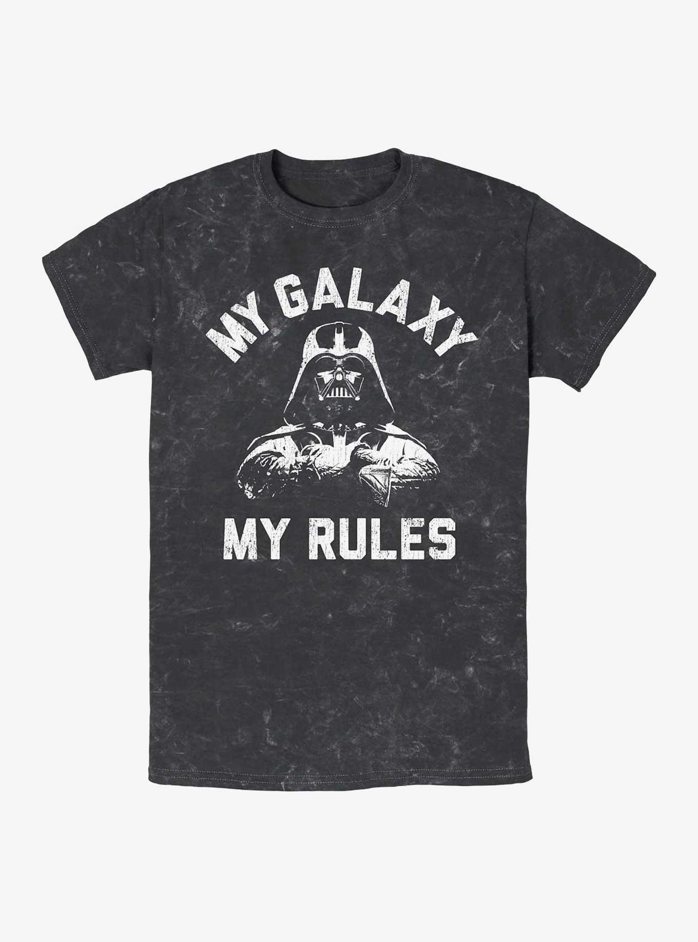 Star Wars My Rules Mineral Wash T-Shirt, BLACK, hi-res