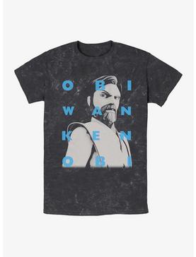 Star Wars Obi Wan Text Mineral Wash T-Shirt, , hi-res