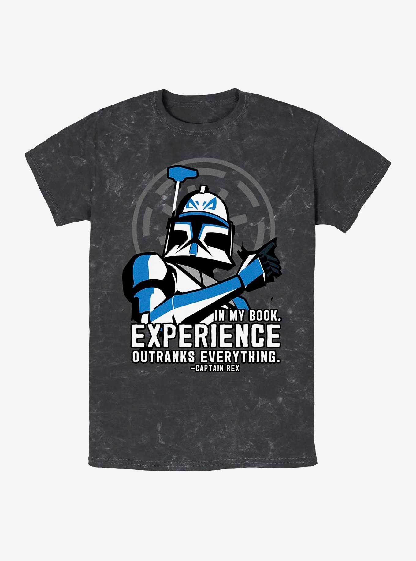 Star Wars Outranks Everything Mineral Wash T-Shirt, , hi-res