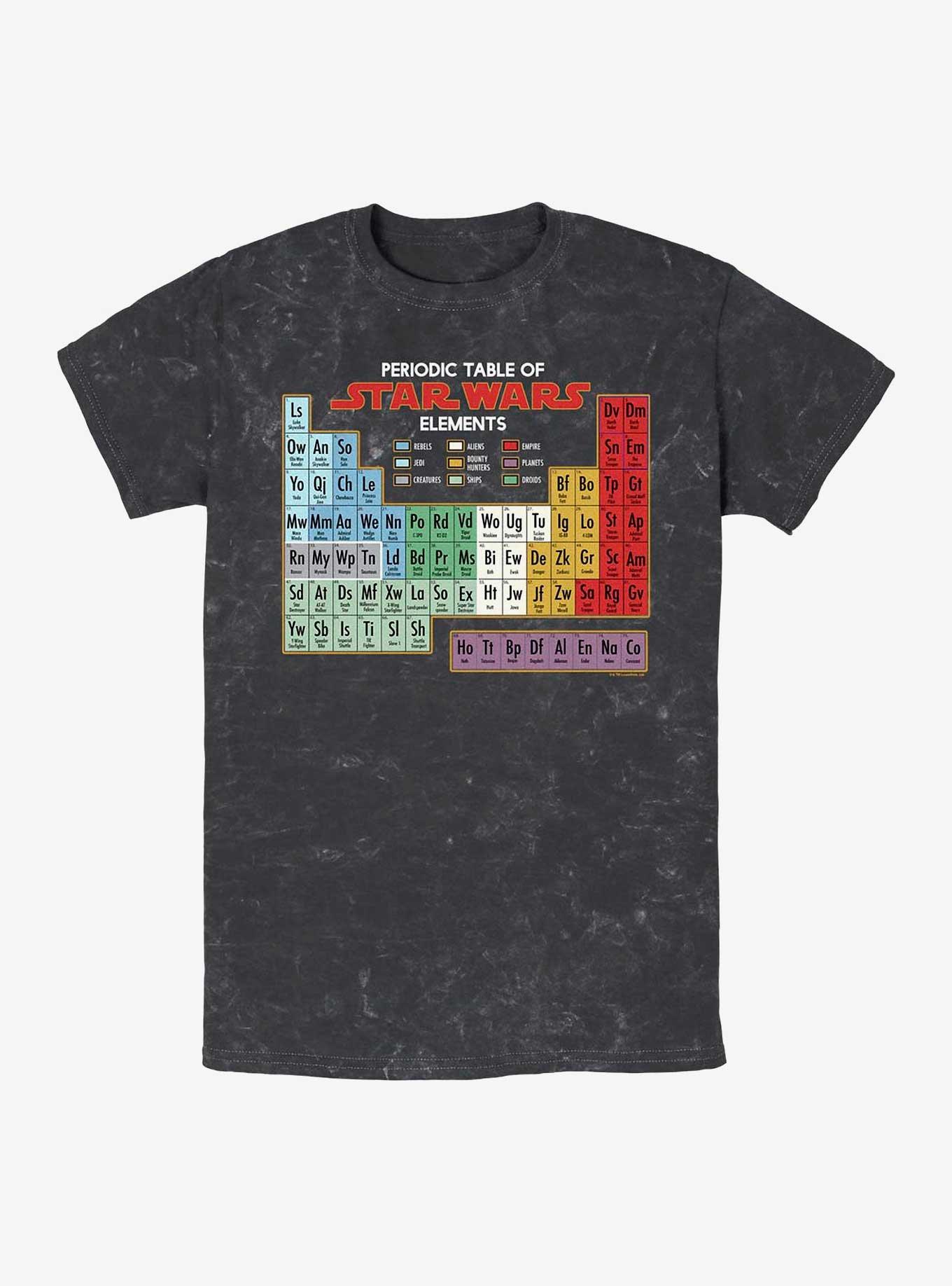 Star Wars Periodically Mineral Wash T-Shirt, BLACK, hi-res