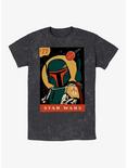 Star Wars Pulp Boba Mineral Wash T-Shirt, BLACK, hi-res