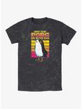 Star Wars Retro Porg Big Halftones Mineral Wash T-Shirt, BLACK, hi-res