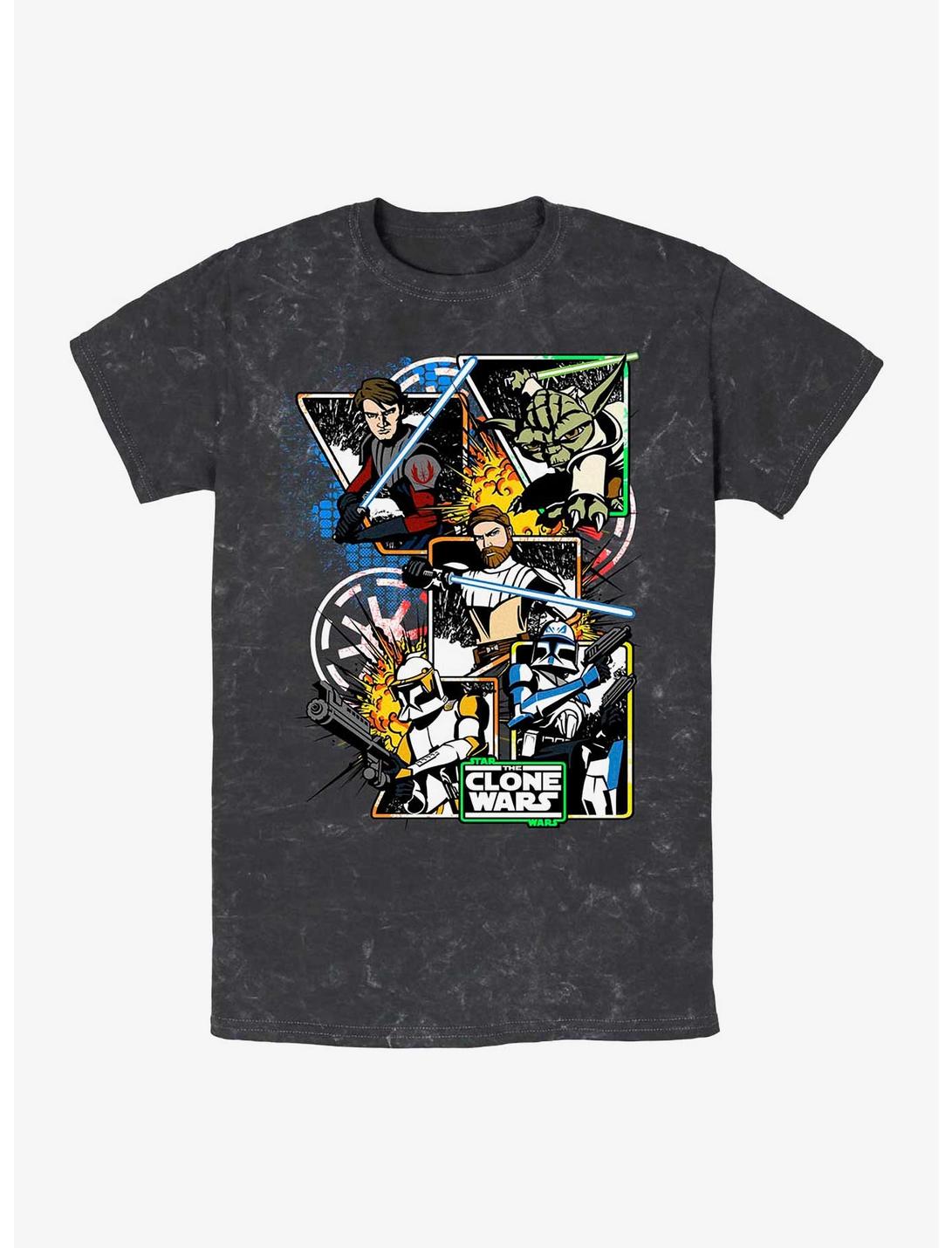 Star Wars Royal Flush Mineral Wash T-Shirt, BLACK, hi-res