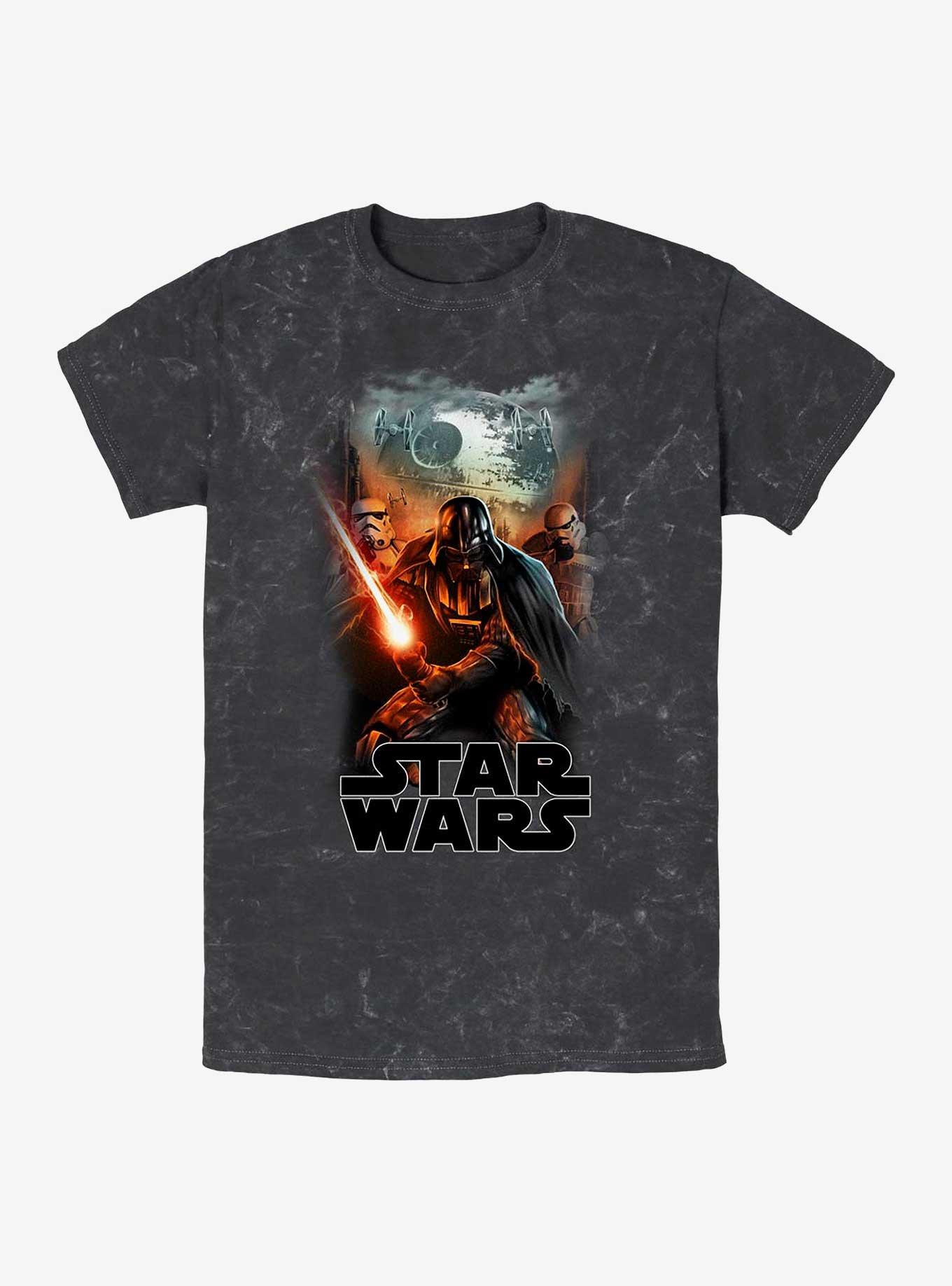 Star Wars Seek And Destroy Mineral Wash T-Shirt, BLACK, hi-res