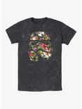 Star Wars Storm Flowers Mineral Wash T-Shirt, BLACK, hi-res