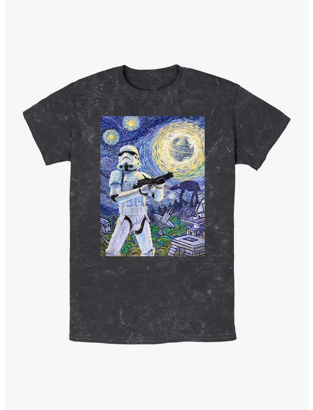 Star Wars Stormy Night Mineral Wash T-Shirt, BLACK, hi-res