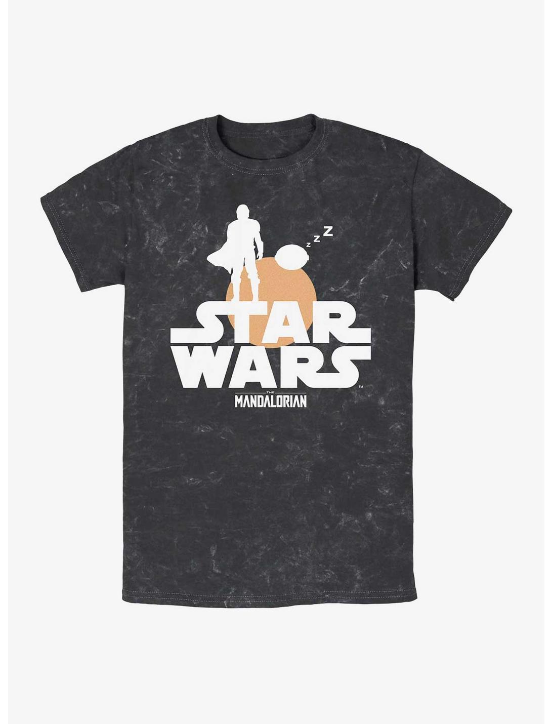 Star Wars Sunset Duo Mineral Wash T-Shirt, BLACK, hi-res