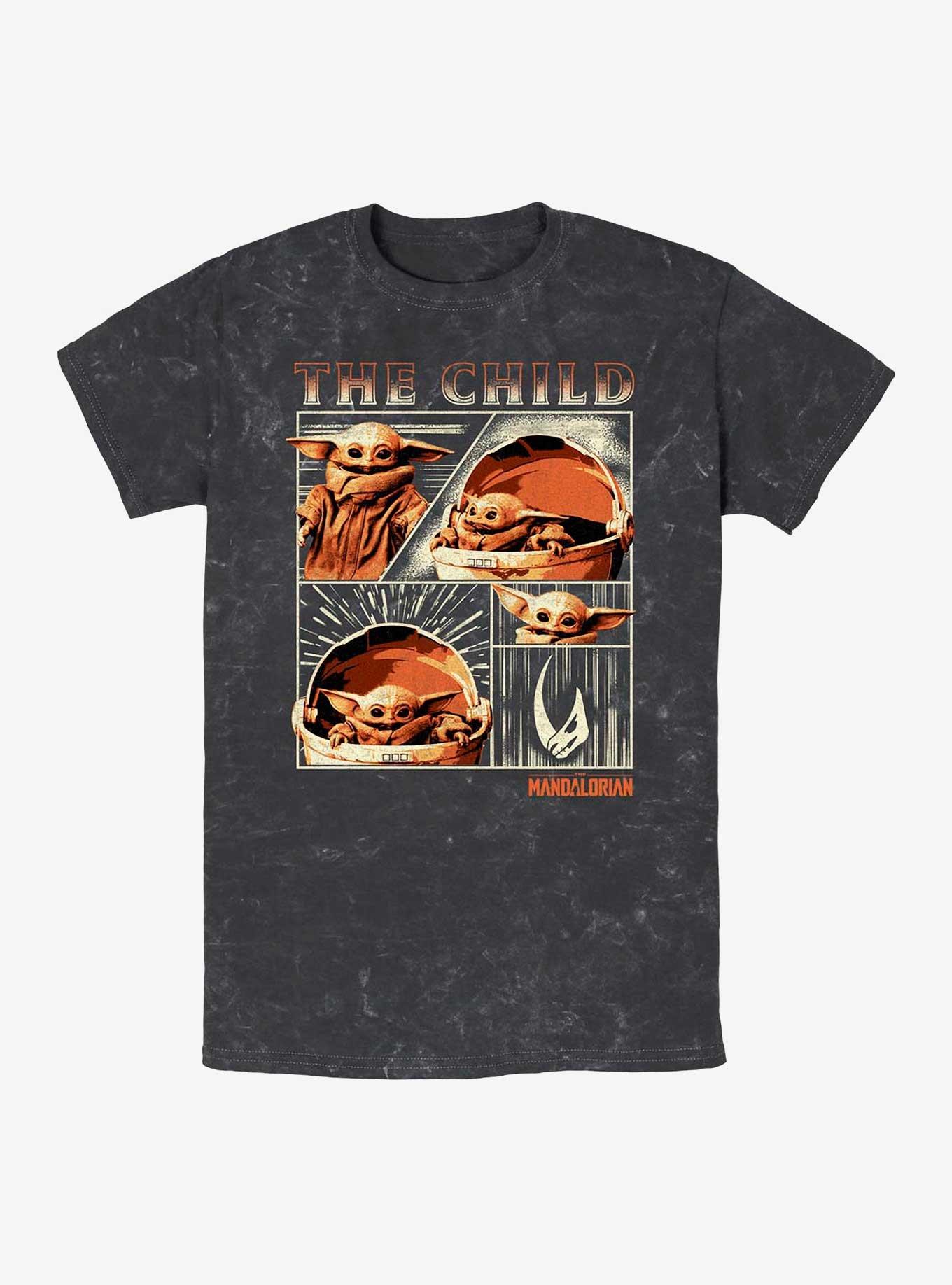 Star Wars The Child Panel Mineral Wash T-Shirt, , hi-res