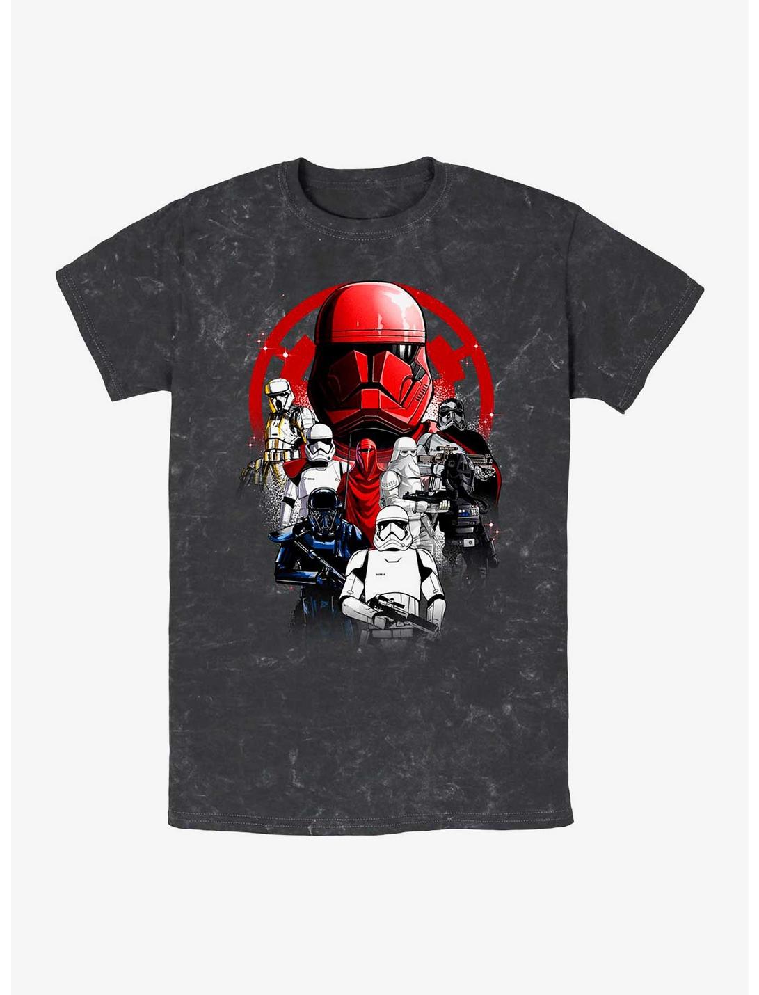 Star Wars Troops Poster Mineral Wash T-Shirt, BLACK, hi-res