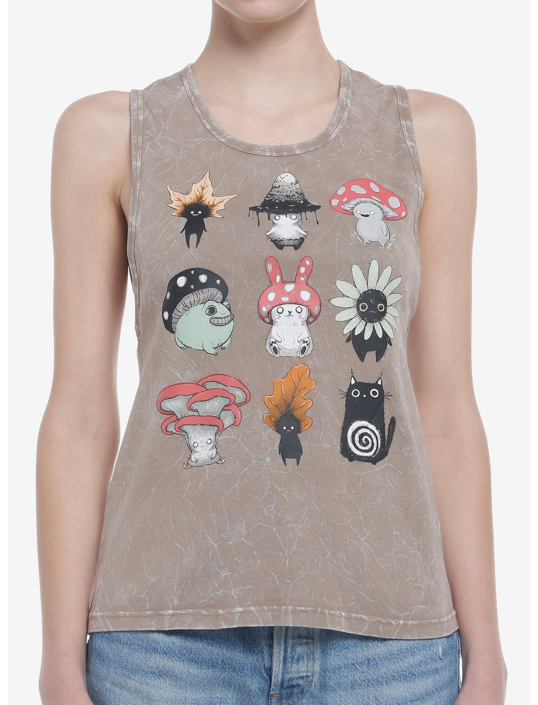 Guild Of Calamity Forest Creatures Earthy Wash Girls Tank Top, MULTI, hi-res