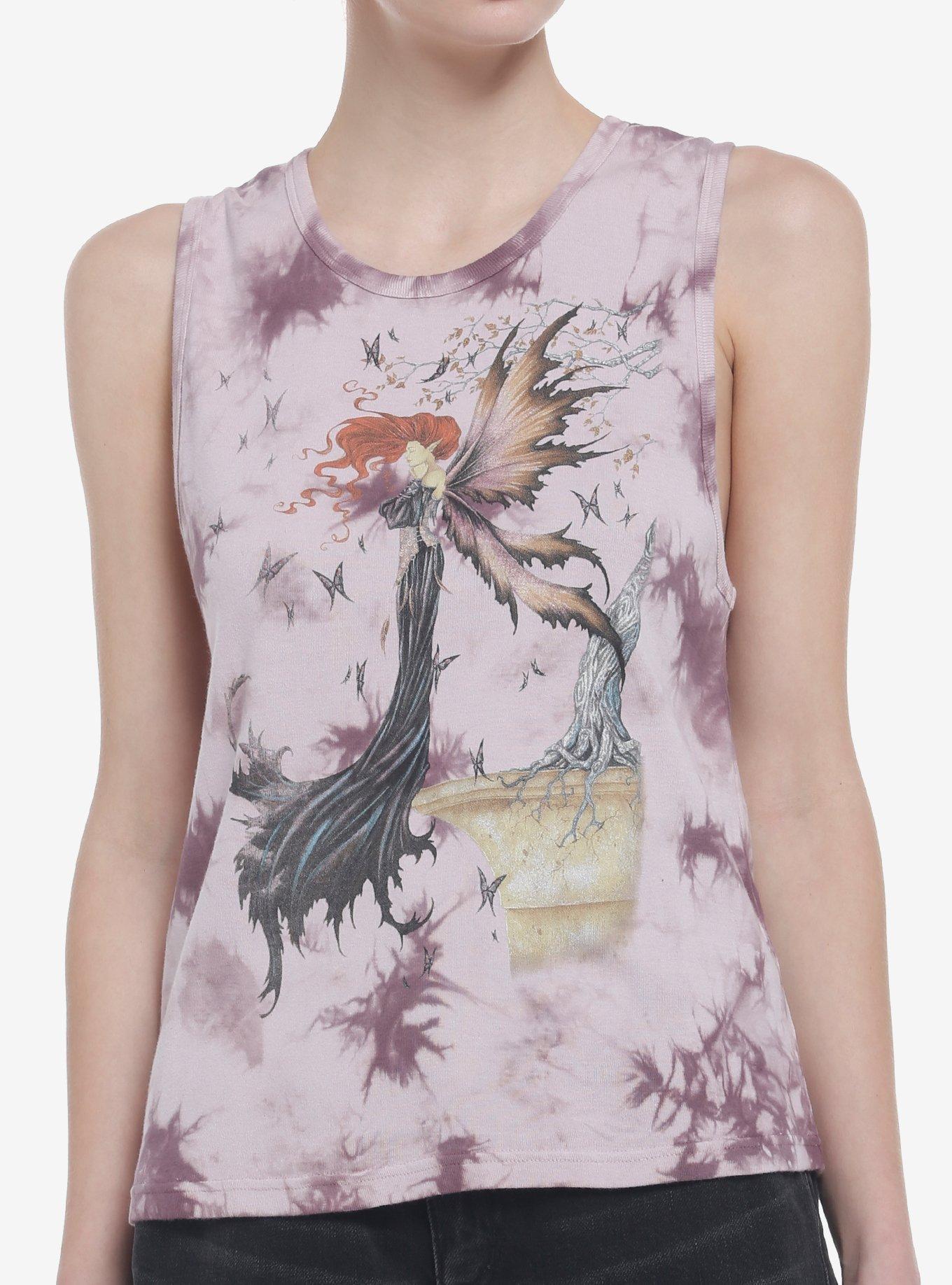 Mystical Fairy Tie-Dye Girls Tank Top By Amy Brown, MULTI, hi-res