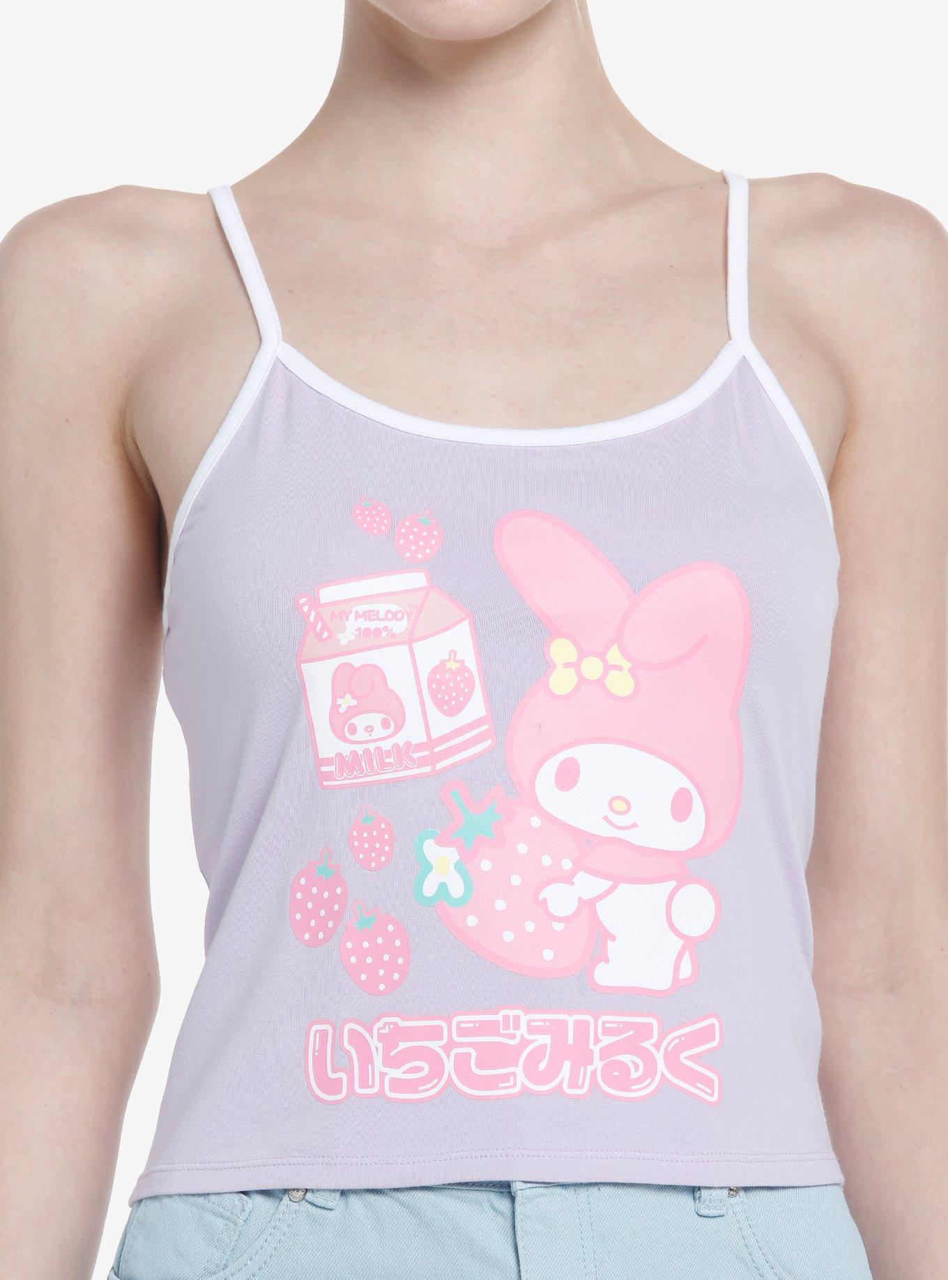 My Melody Strawberry Milk Pastel Girls Cami, MULTI, hi-res