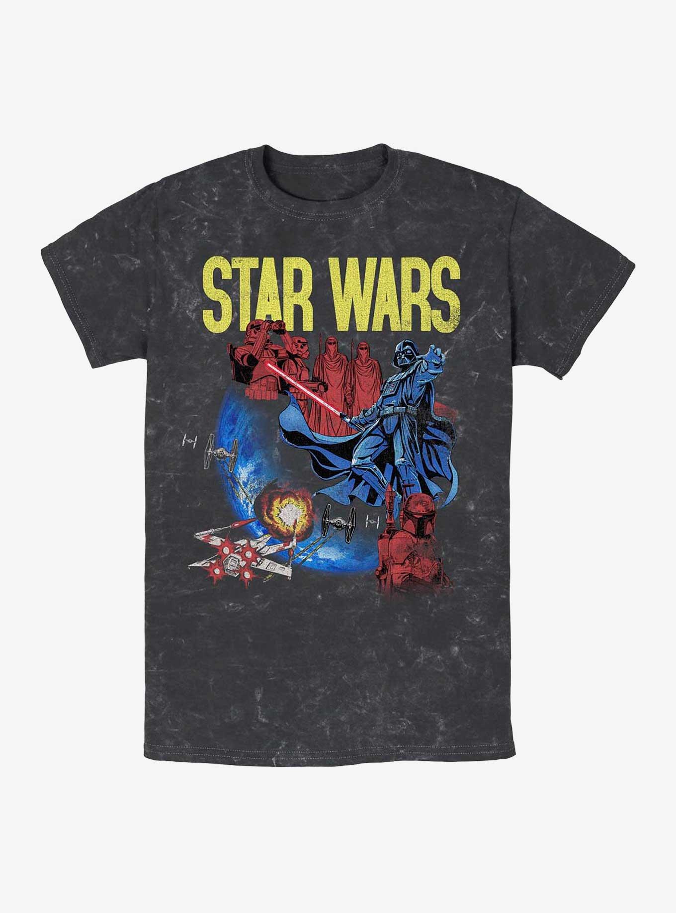 Star Wars Darth Vader Space Mineral Wash T-Shirt, , hi-res