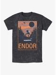 Star Wars Endor Park Service Mineral Wash T-Shirt, BLACK, hi-res