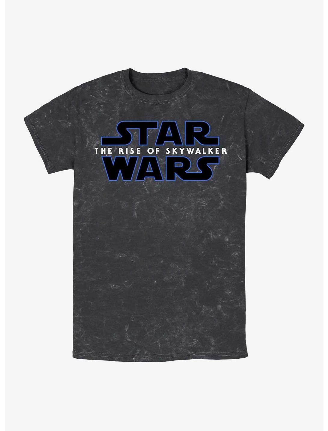 Star Wars Episode 9 Logo Mineral Wash T-Shirt, BLACK, hi-res