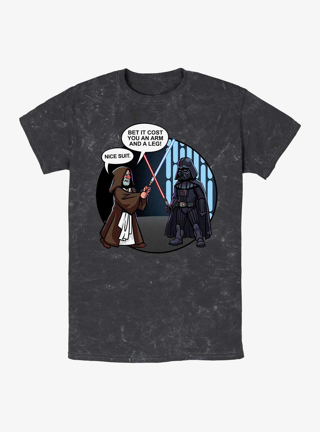 Star Wars Nice Suit Mineral Wash T-Shirt, BLACK, hi-res