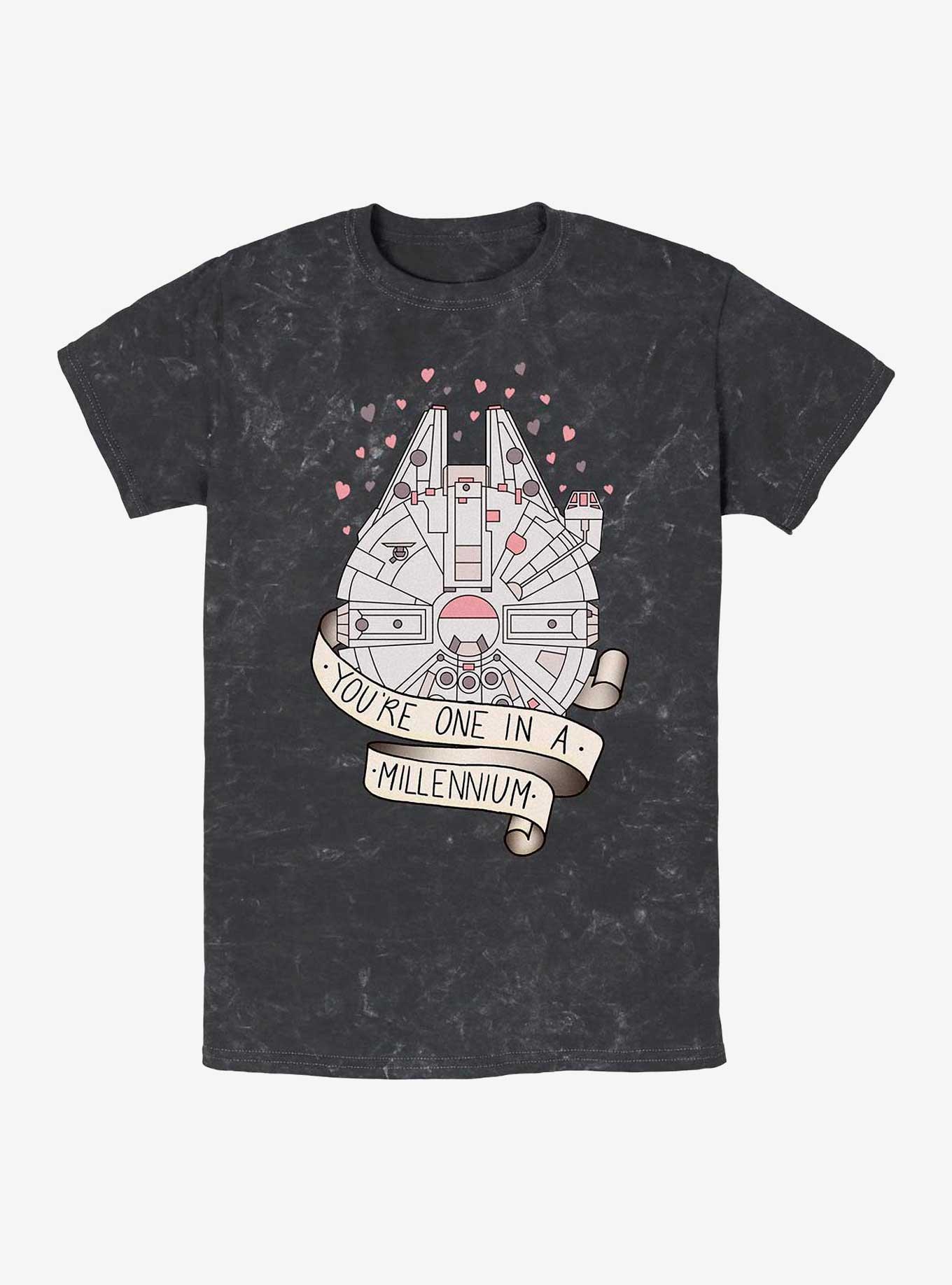 Star Wars One In A Mill Mineral Wash T-Shirt, BLACK, hi-res