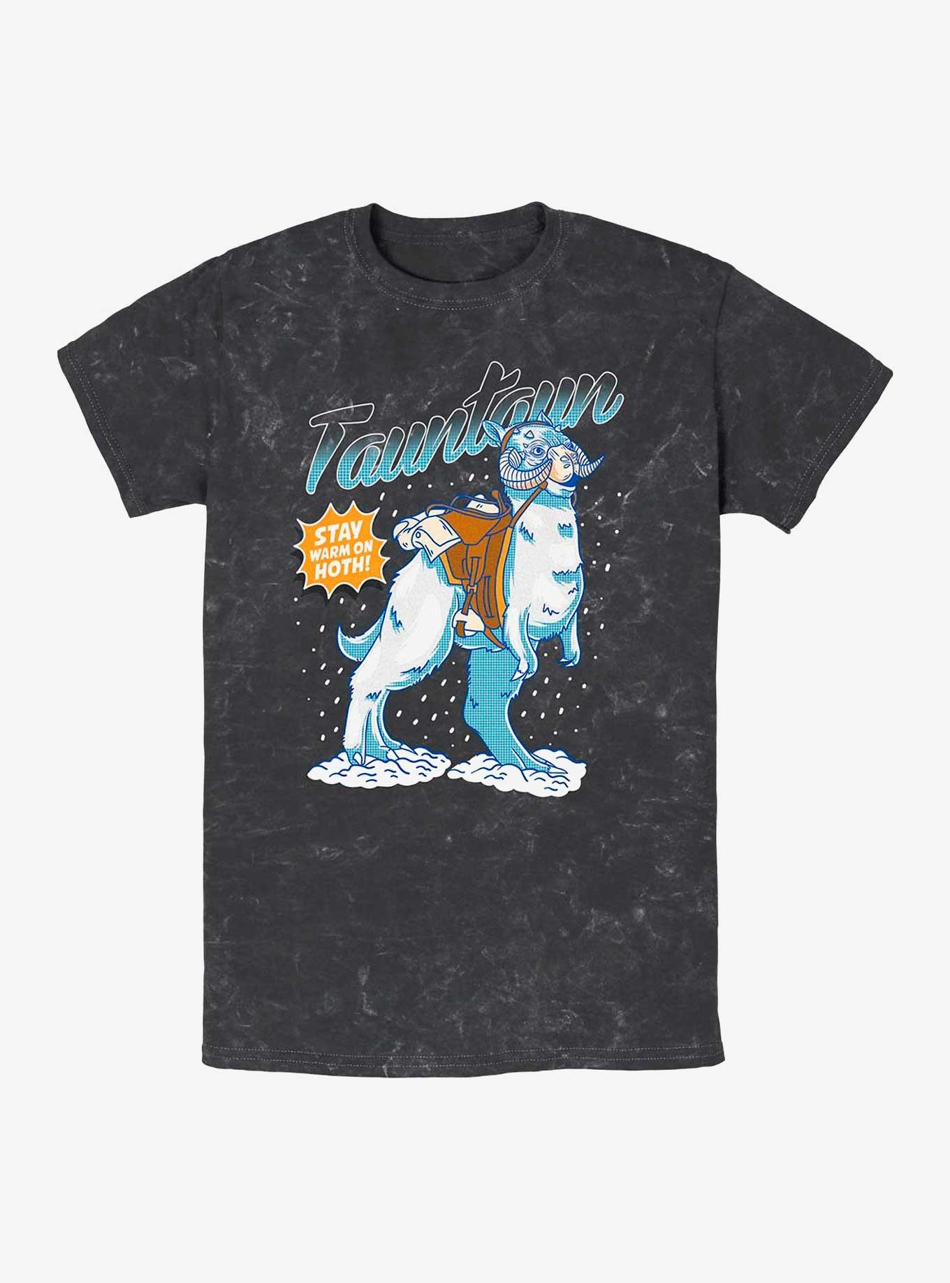 Star Wars Tauntaun Mineral Wash T-Shirt, BLACK, hi-res