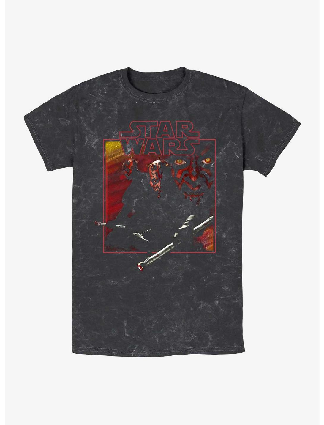 Star Wars Vintage Maul Mineral Wash T-Shirt, BLACK, hi-res