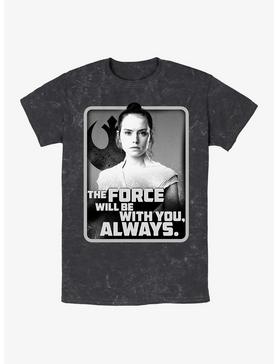 Plus Size Star Wars With You Rey Mineral Wash T-Shirt, , hi-res